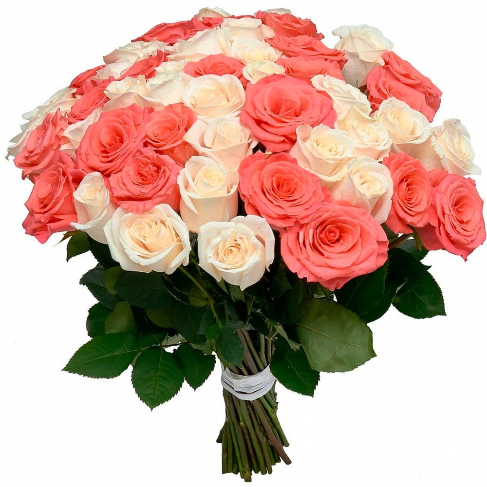 Купить розы микс. Эквадорские розы. Букет эквадорских роз микс. Букет "микс из роз" - 60 см.